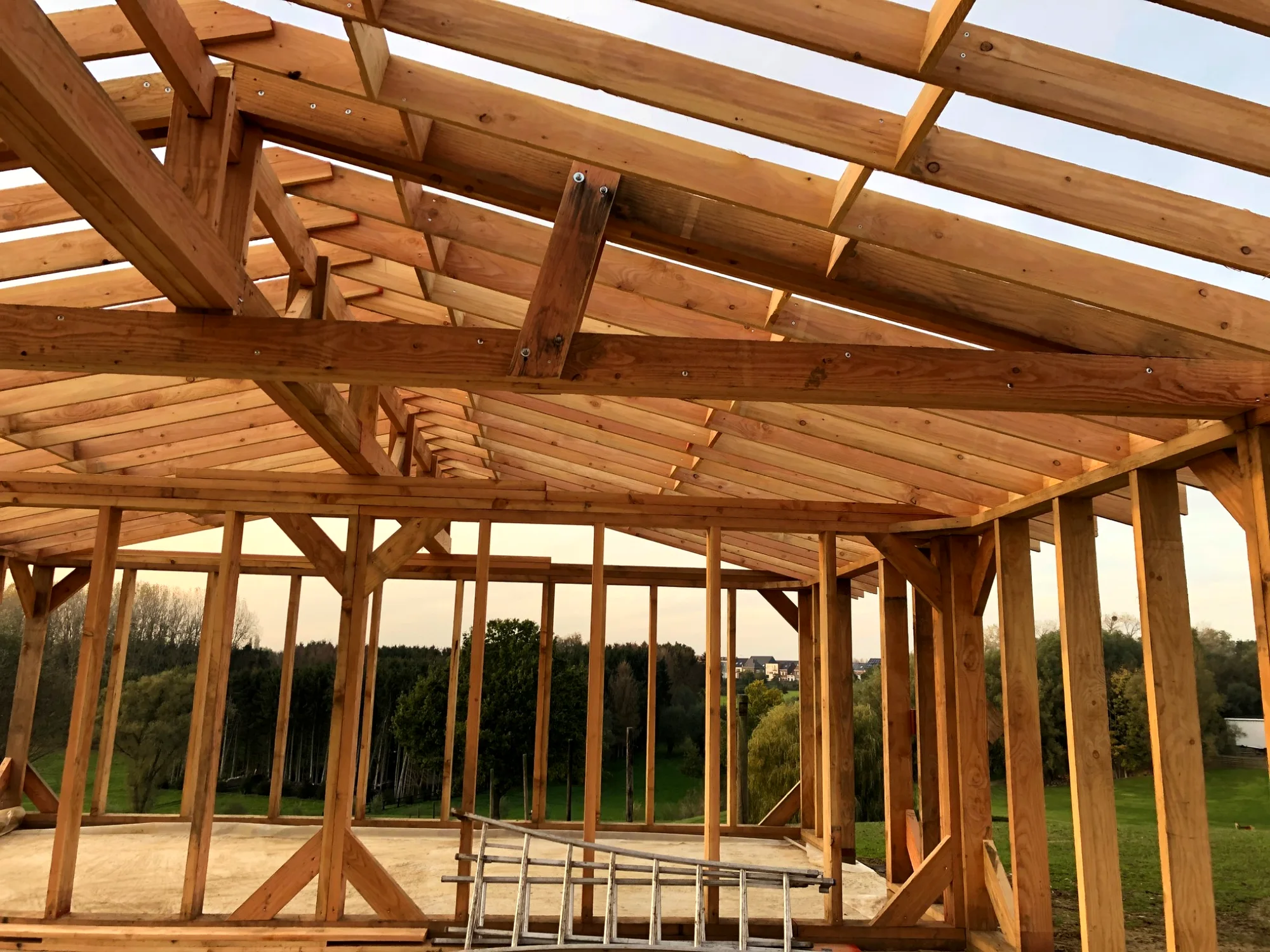 Timber animal shelter